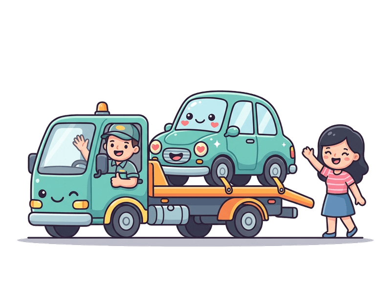 Step 3: We Collect — Our flatbed comes to you anywhere in Beckenham. Typically within 24–48 hours. Driveway, garage, or street — we'll find you.